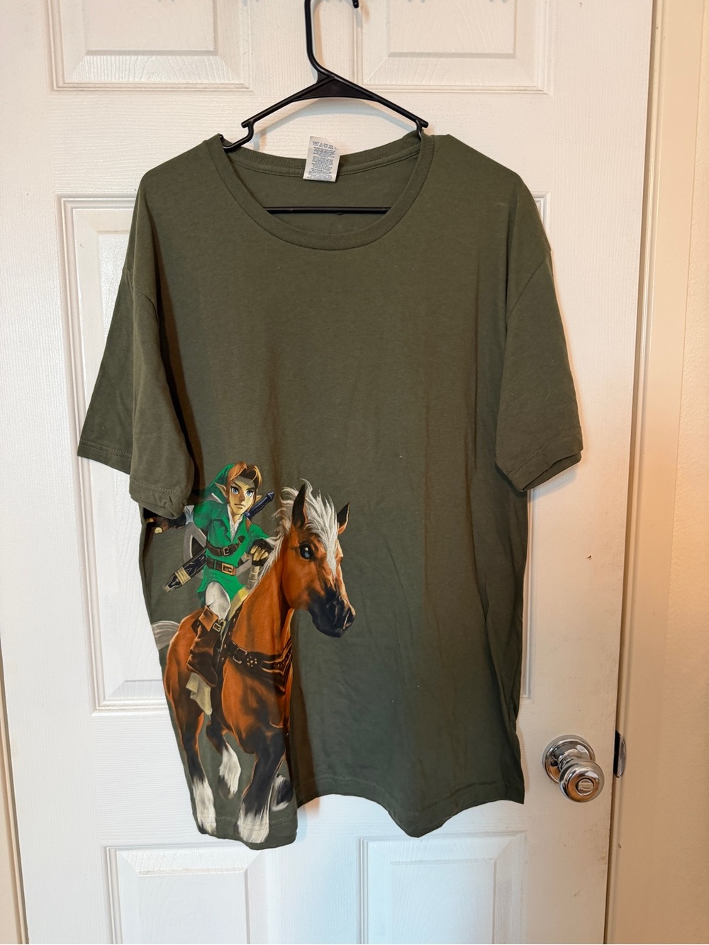 2011 SDCC Zelda Ocarina of Time 3D Nintendo 3DS Promo Shirt Comic Con Link Epona